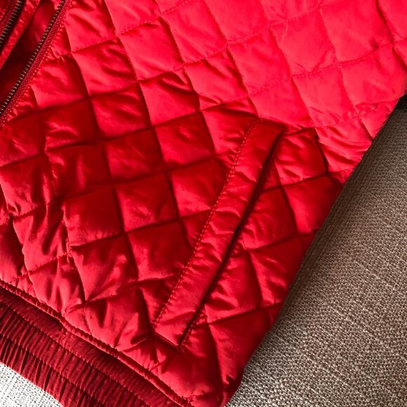 Timberland, Red, Quilted, Zippered, Elastic Waist, Nylon, Vest, Size: S/P - Picture 5 of 8